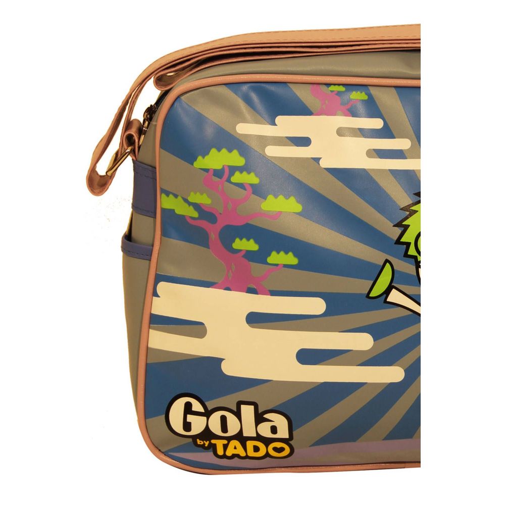 Gola Green Light Blue Synthetic Crossbody Handbag
