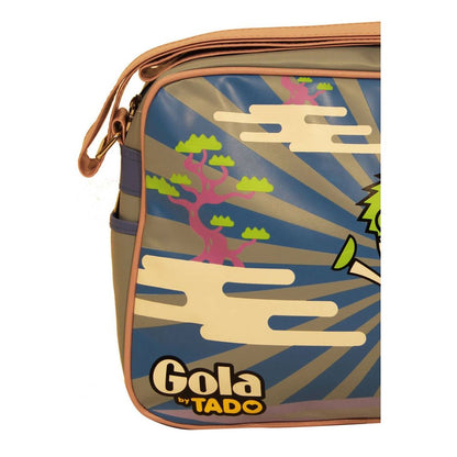 Gola Green Light Blue Synthetic Crossbody Handbag