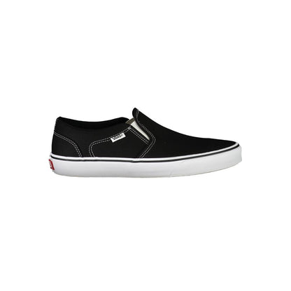 Sneakers by Vans for men in polyester black presents a sumptuous silhouette, artfully capturing the essence of the Men's Fashion Polyester Sneakers with its sumptuous fashion style design.