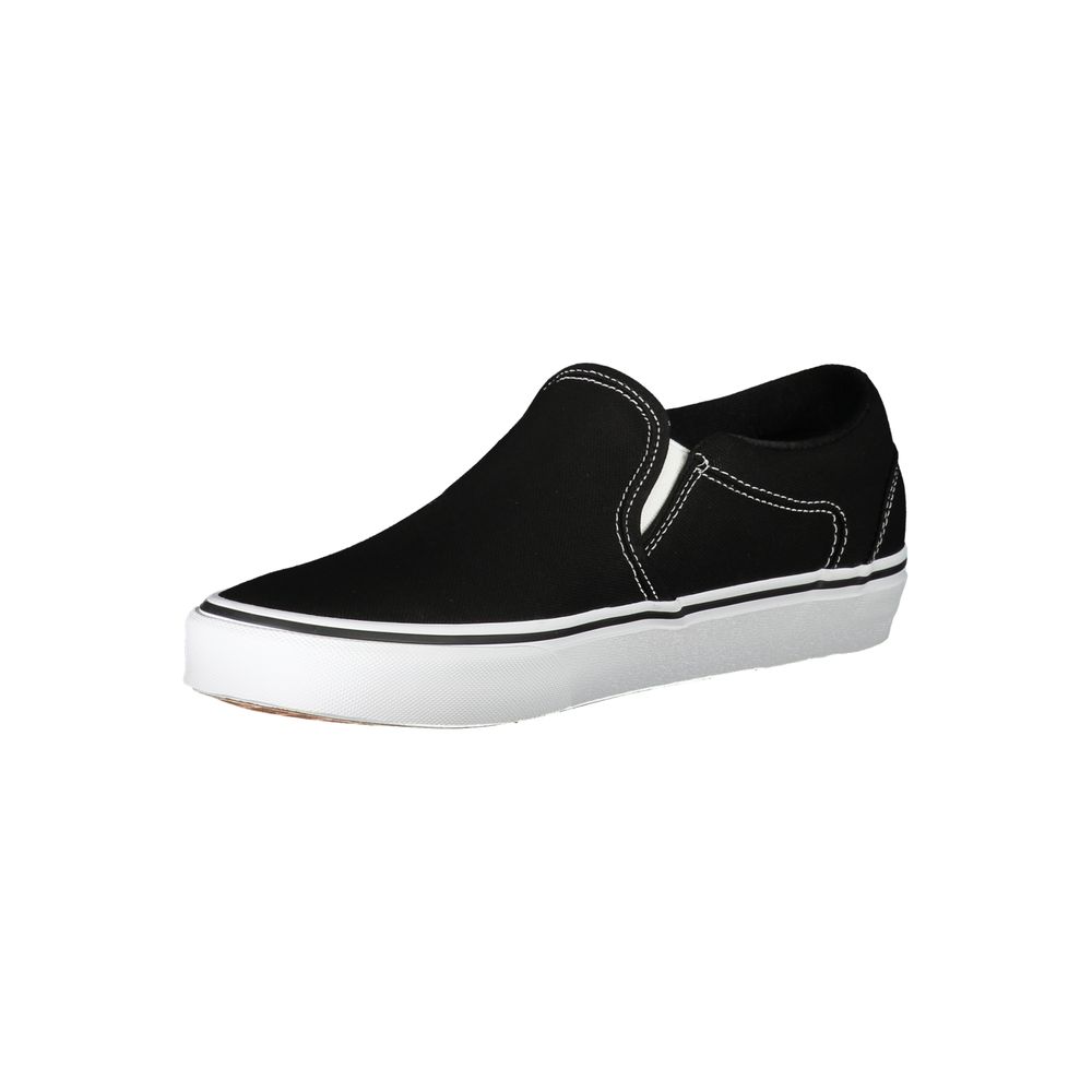 Sneakers by Vans for men in polyester black features an sumptuous silhouette, showcasing the premium Men's Fashion Polyester Sneakers in a sumptuous fashion style that offers a sumptuous finish for refined style.