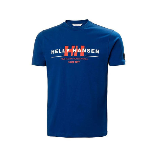 Men’s Short Sleeve T-Shirt NORD GRAPHIC Helly Hansen 53763 607  Blue Pink