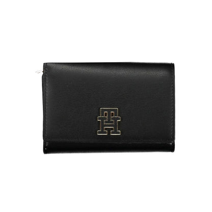 Tommy Hilfiger Black Polyethylene Leather Effect Women Wallet