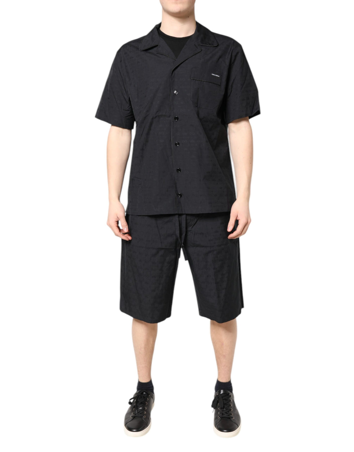 Dolce & Gabbana Men's Cotton Pajamas - Black