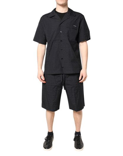 Dolce & Gabbana Men's Cotton Pajamas - Black