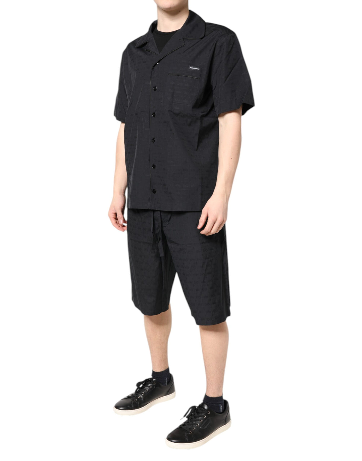 Dolce & Gabbana Men's Cotton Pajamas - Black