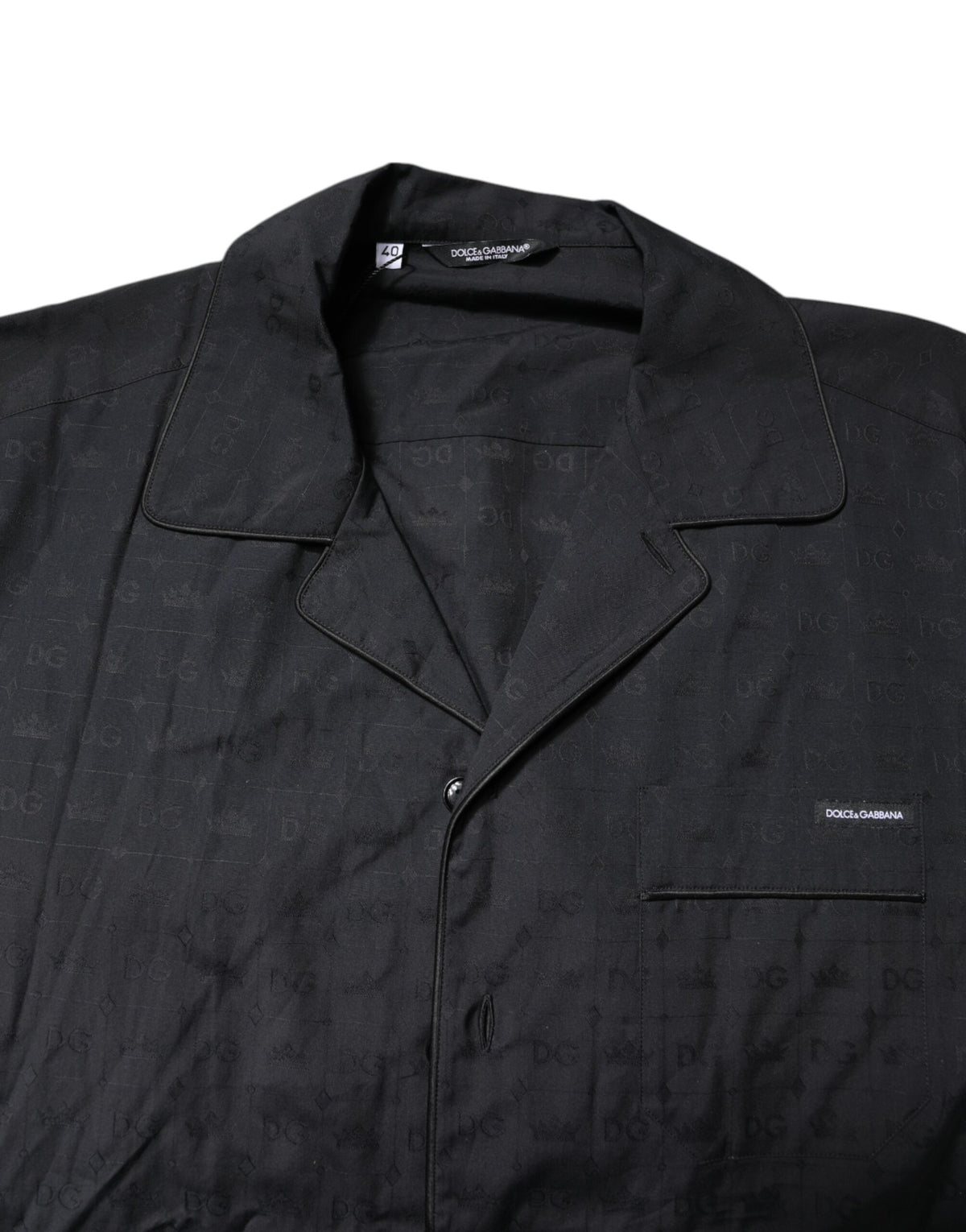 Dolce & Gabbana Men's Cotton Pajamas - Black