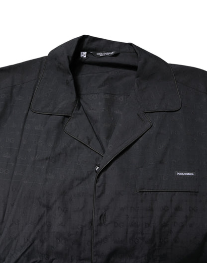 Dolce & Gabbana Men's Cotton Pajamas - Black