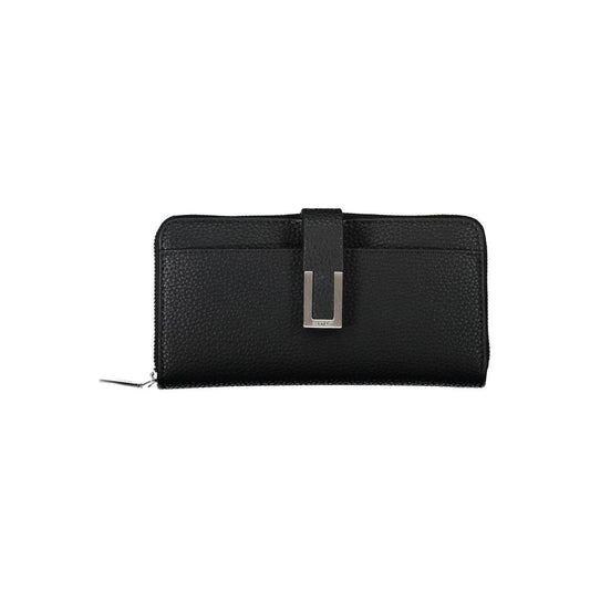 Calvin Klein Black Polyester Leather Effect Women Wallet