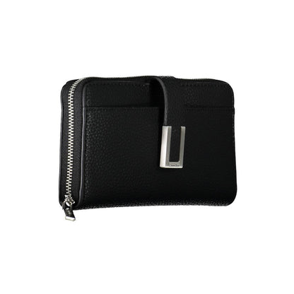 Calvin Klein Black Polyester Leather Effect Women Wallet