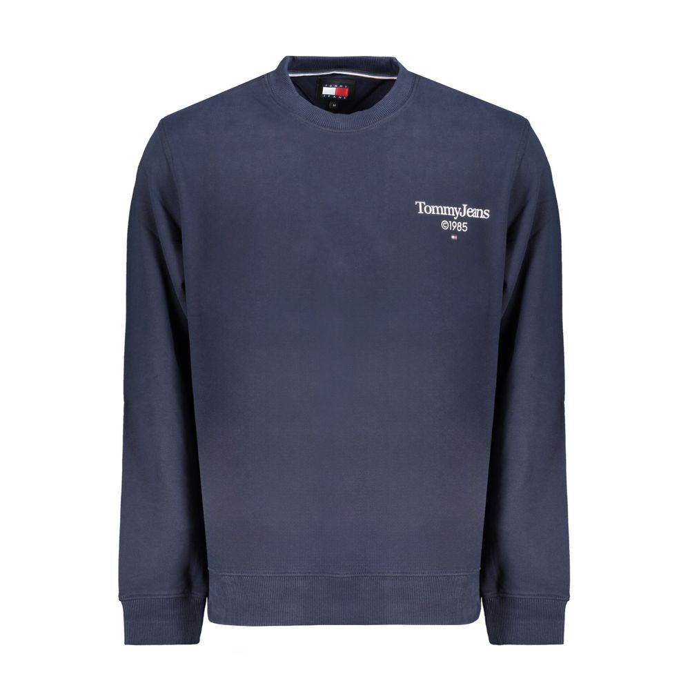 Sweatshirt by Tommy Hilfiger for men in cotton blue & print features an provocated silhouette, detailed with a provocated long-sleeve and a refined crew neckline for a sophisticated aesthetic.