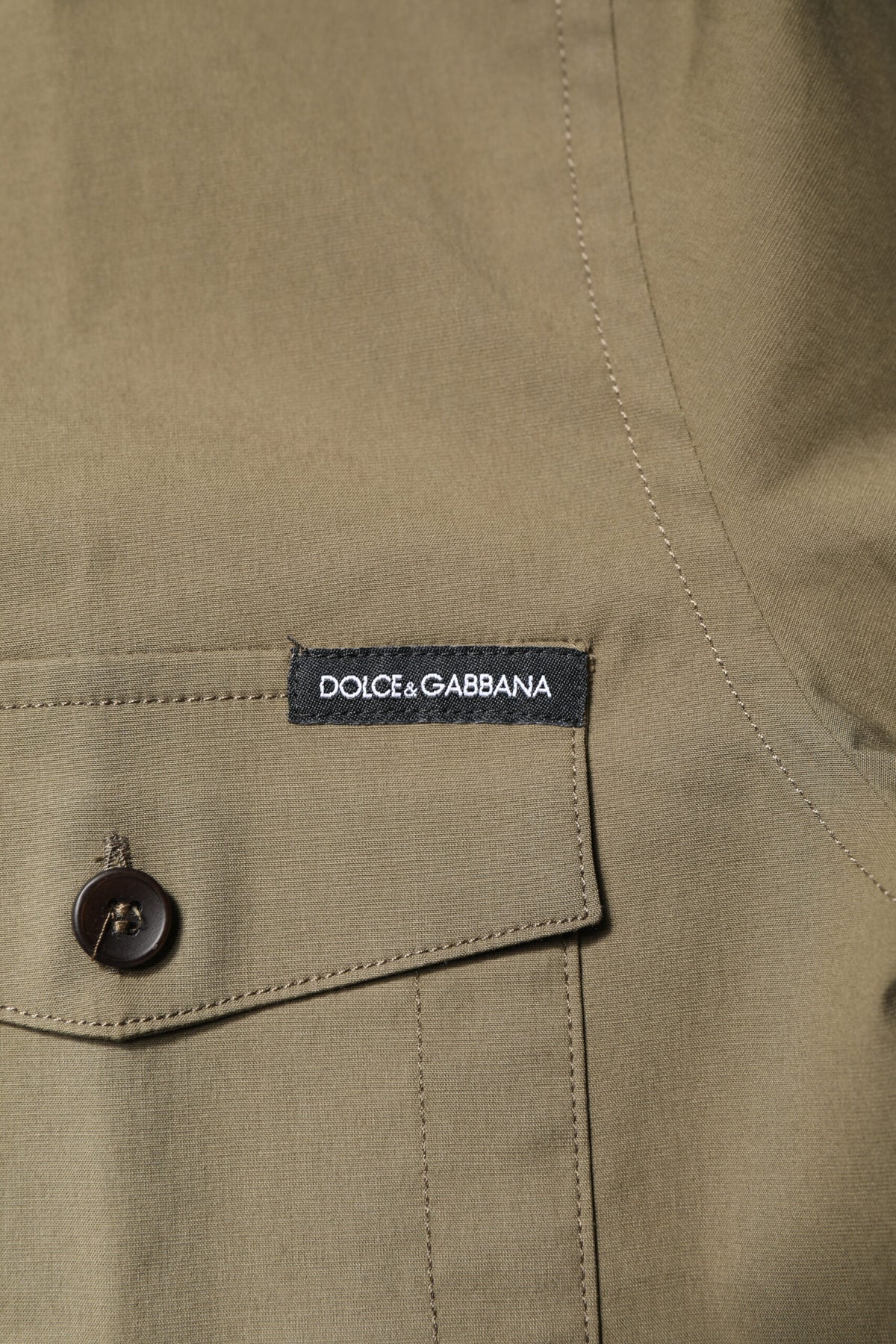 Dolce & Gabbana Men's Regular Fit Long-Sleeve Stretch Cotton Shirt - Brown