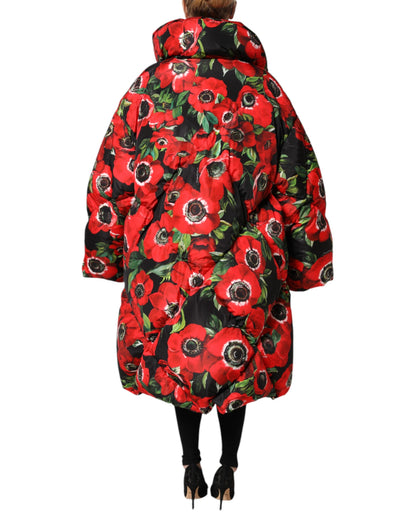 Dolce & Gabbana Women's Padded Polyester Jacket - Multicolor Floral