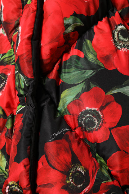 Dolce & Gabbana Women's Padded Polyester Jacket - Multicolor Floral