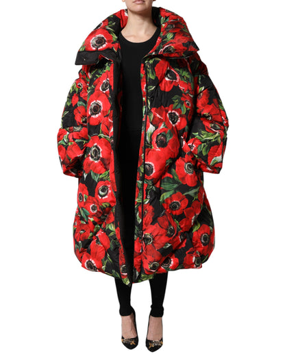 Dolce & Gabbana Women's Padded Polyester Jacket - Multicolor Floral