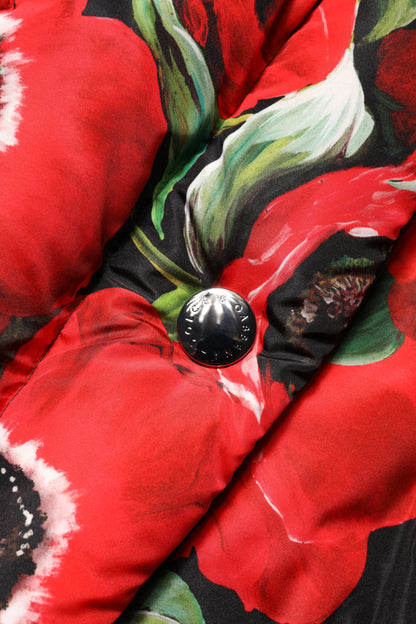 Dolce & Gabbana Women's Padded Polyester Jacket - Multicolor Floral