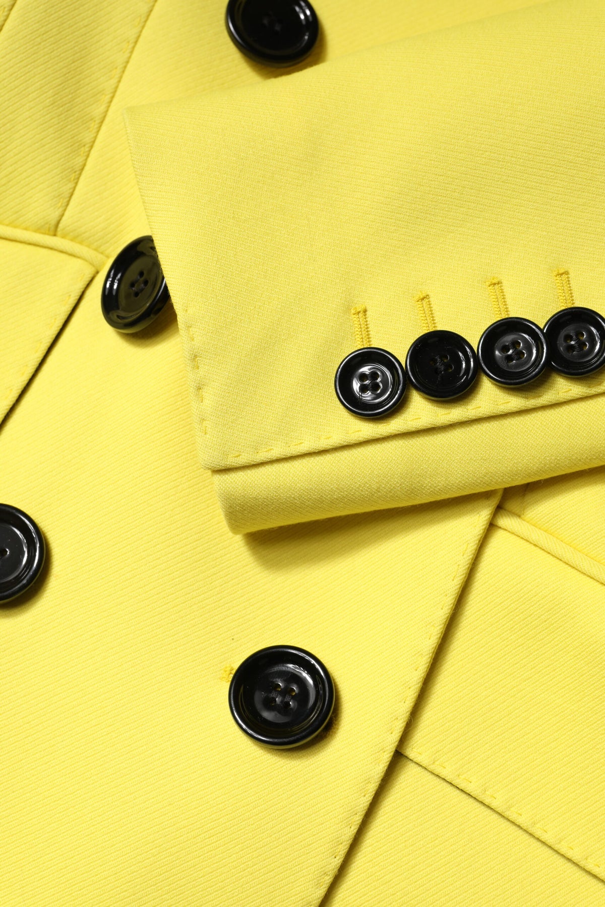 Dolce & Gabbana Women's Double Breasted Virgin Wool & Silk Trench Coat - Yellow