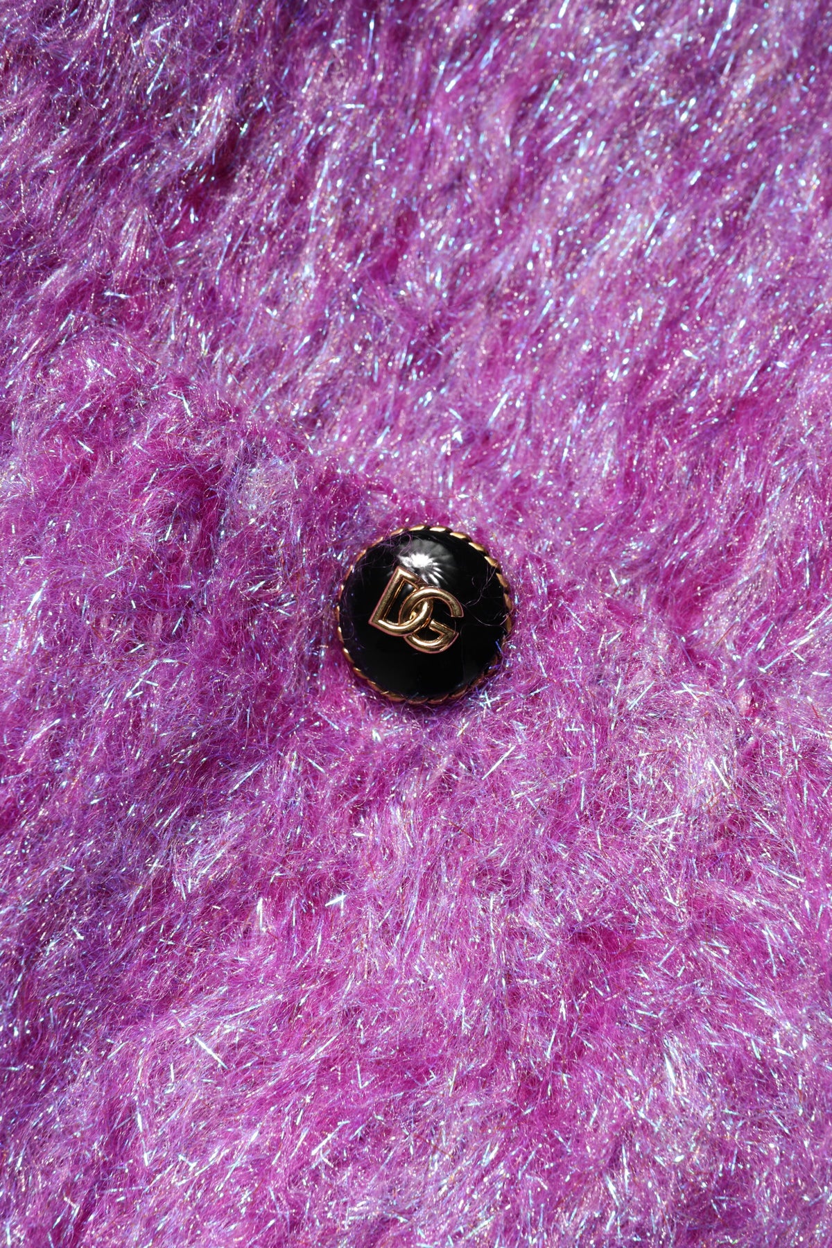 Dolce & Gabbana Women's Nylon Polyester Mohair & Virgin Wool Trench Coat - Purple