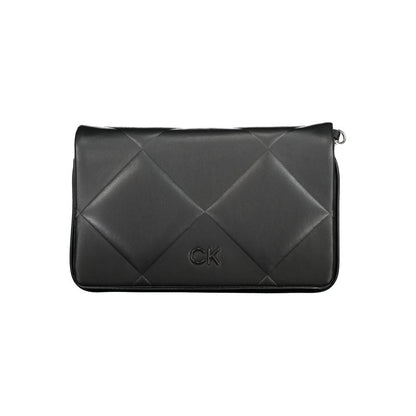 Calvin Klein Black Quilted Faux Leather Shoulder Handbag