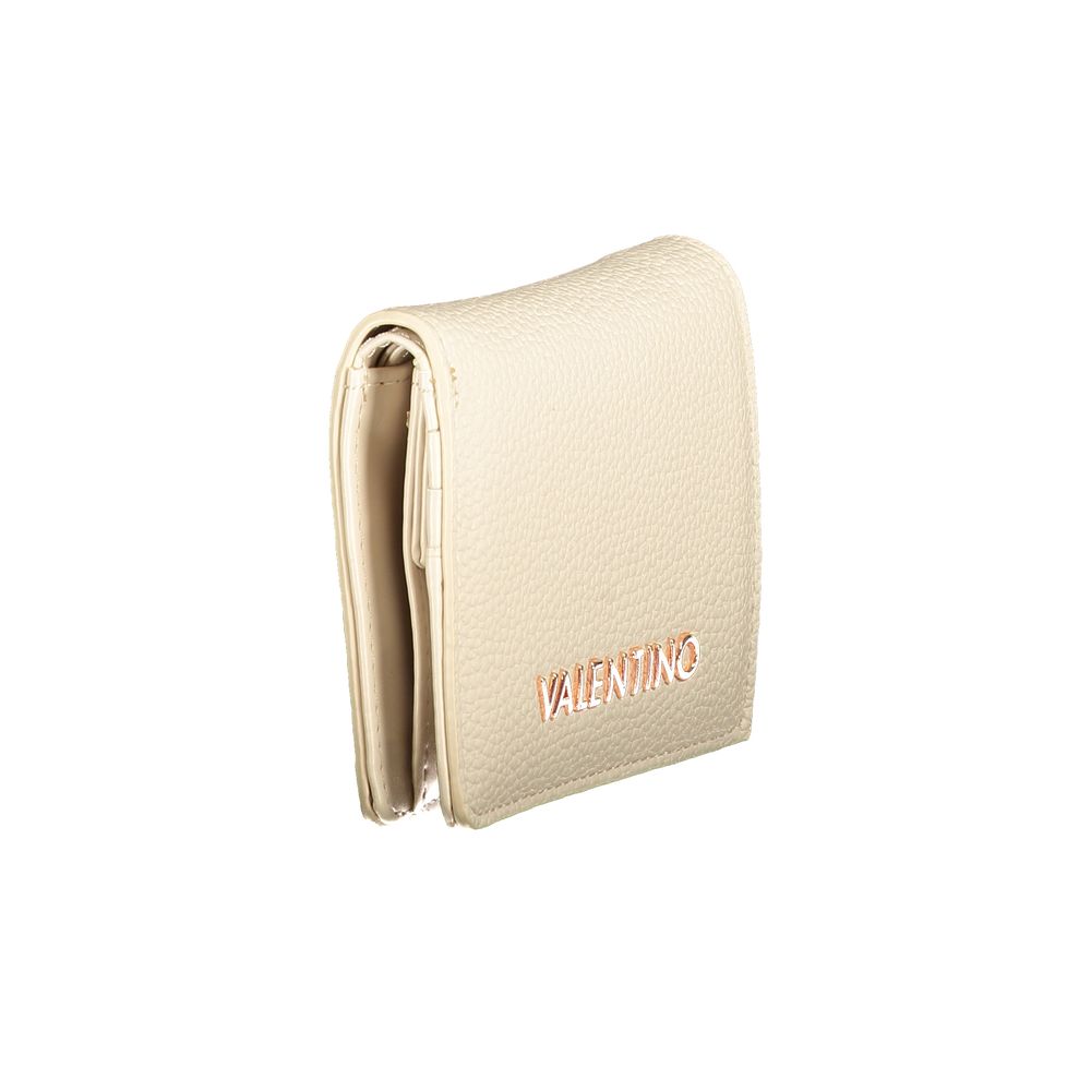 Cardholder Wallet by Mario Valentino for women in polyethylene beige presents a refined silhouette, artfully capturing the essence of the Polyethylene Cardholder Wallet design with sophisticated card-organization eco-friendly coin-purse for a refined look.