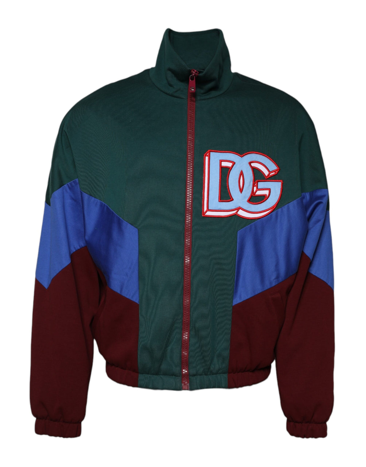 Dolce & Gabbana Men's Nylon Cotton Polyester Bomber Jacket - Multicolor