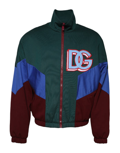 Dolce & Gabbana Men's Nylon Cotton Polyester Bomber Jacket - Multicolor