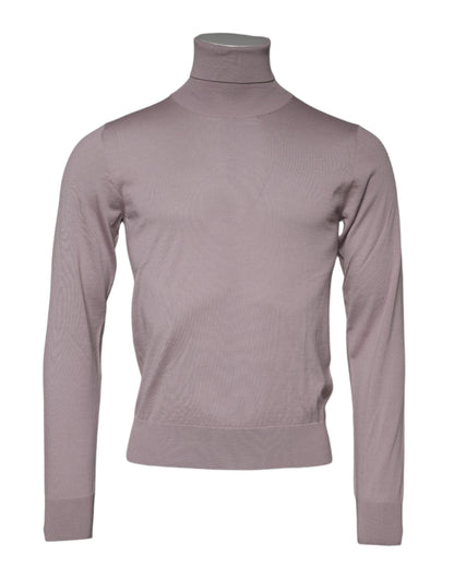 Dolce & Gabbana Men's Turtleneck Cashmere Sweatshirt - Brown