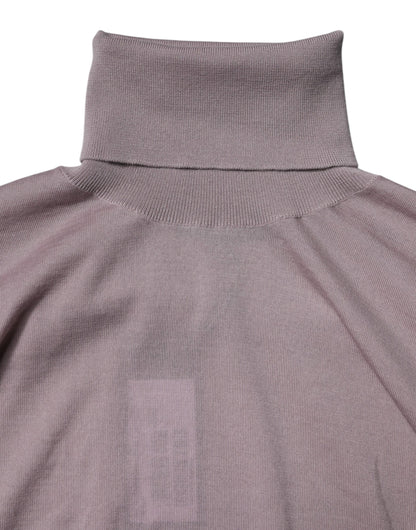Dolce & Gabbana Men's Turtleneck Cashmere Sweatshirt - Brown