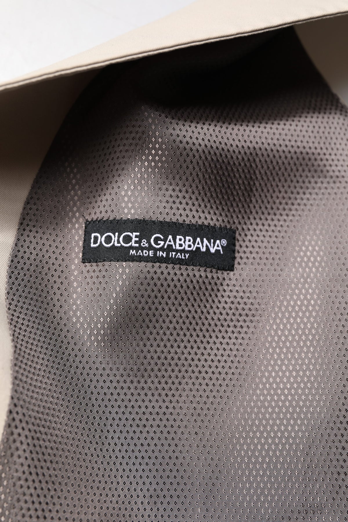 Dolce & Gabbana Men's Single Breasted Vest - Beige Gray