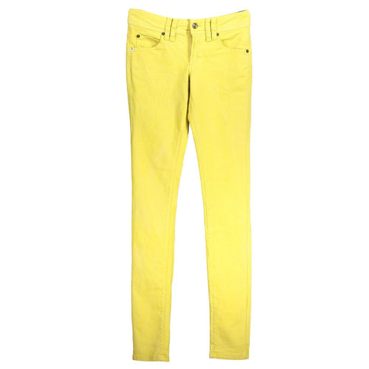 John Galliano Yellow Cotton Jeans & Pant