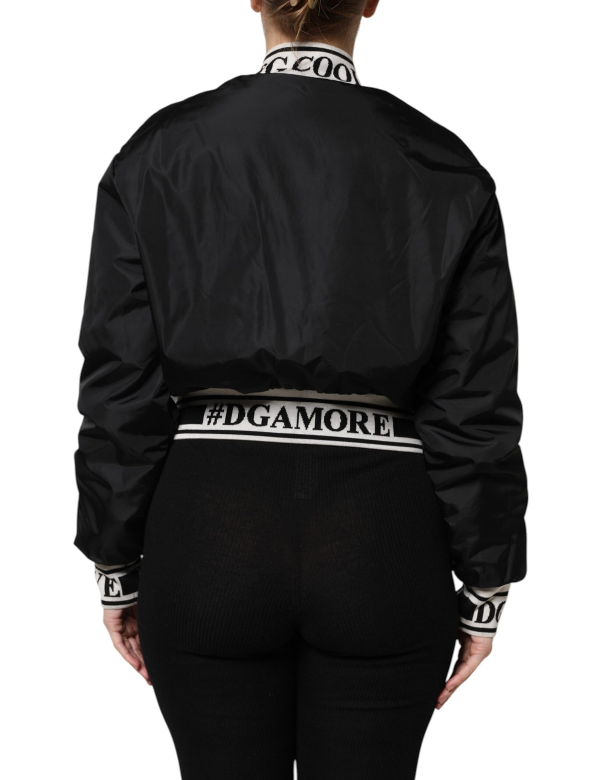 Dolce & Gabbana Women's Nylon Bomber Jacket - Black