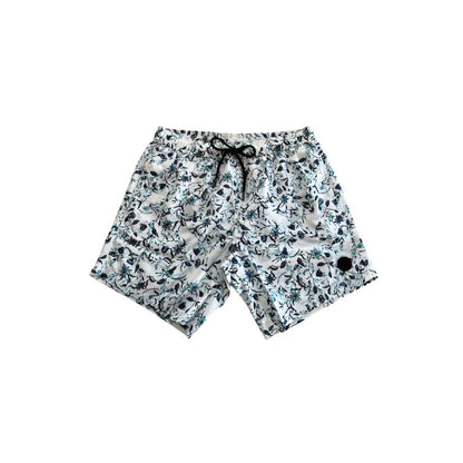Trussardi Beachwear White Polyester Men Swim Short