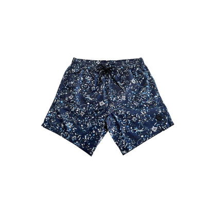 Trussardi Beachwear Blue Polyester Men's Swim Shorts