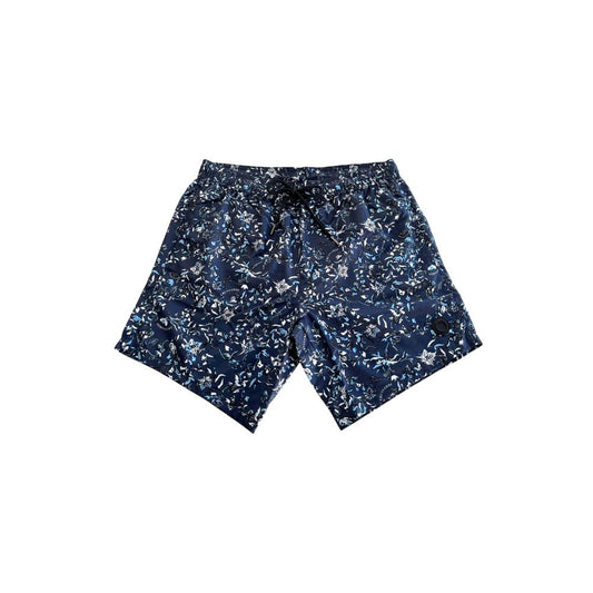 Trussardi Beachwear Blue Polyester Men's Swim Shorts