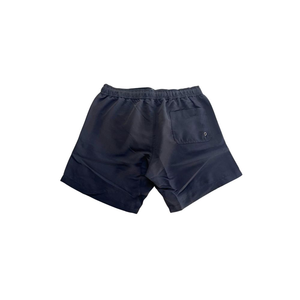 Trussardi Beachwear Black Polyester Men Swim Short
