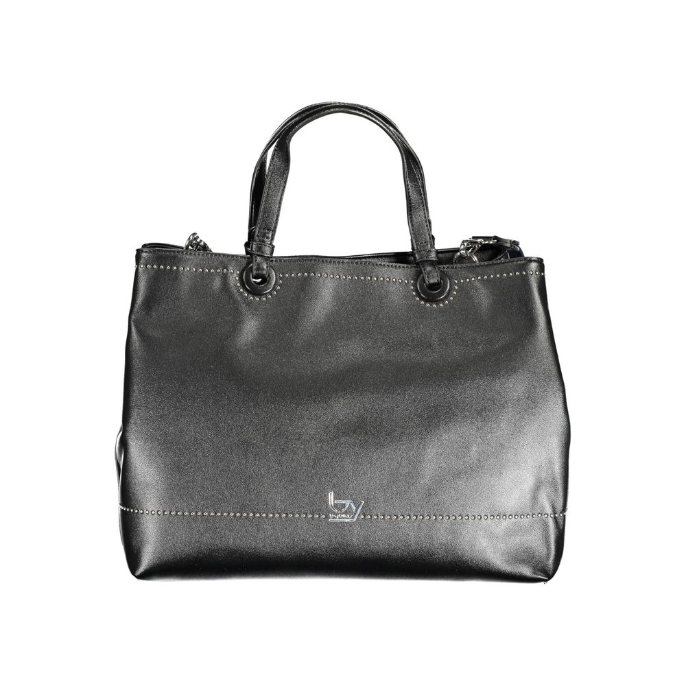 BYBLOS Black Faux Leather Shopper Handbag