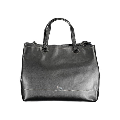 BYBLOS Black Faux Leather Shopper Handbag