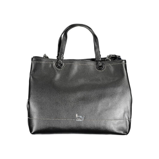 BYBLOS Black Faux Leather Shopper Handbag