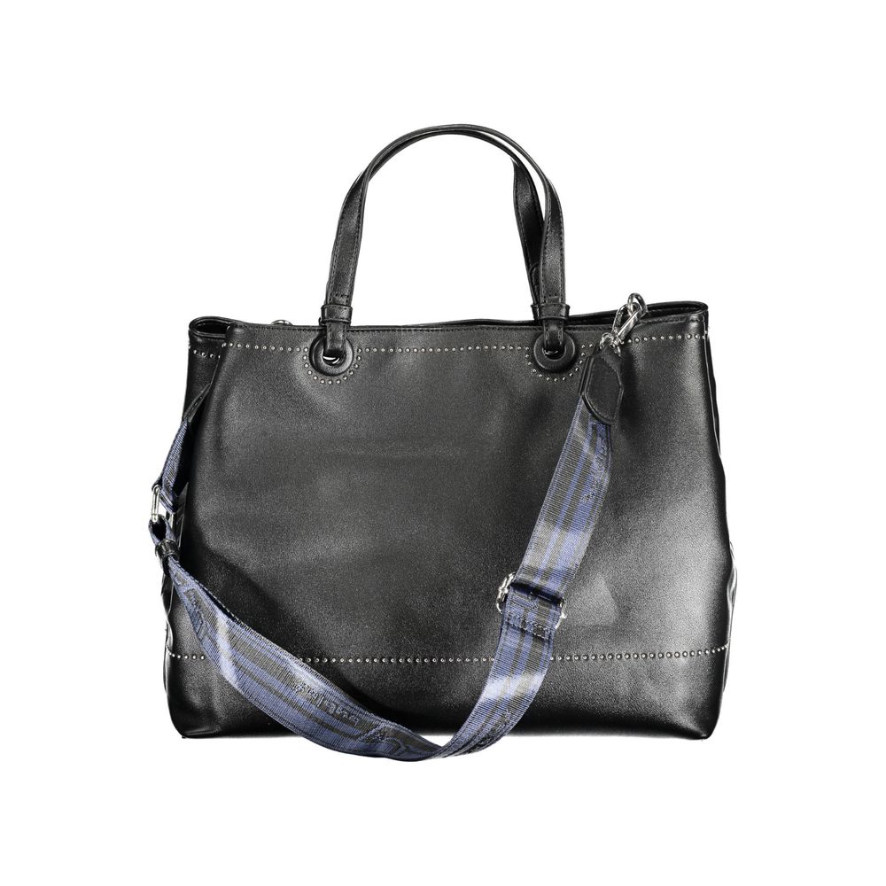 BYBLOS Black Faux Leather Shopper Handbag