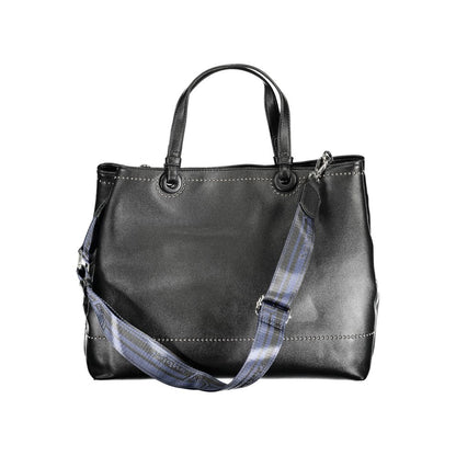 BYBLOS Black Faux Leather Shopper Handbag