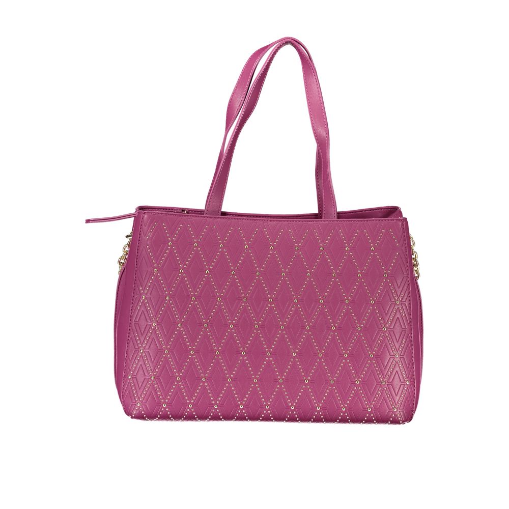 Valentino Bags Purple Diamond Quilted Shopper Handbag