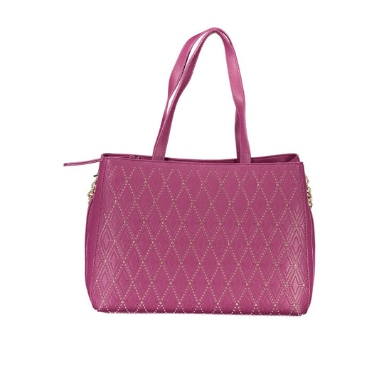 Valentino Bags Purple Diamond Quilted Shopper Handbag