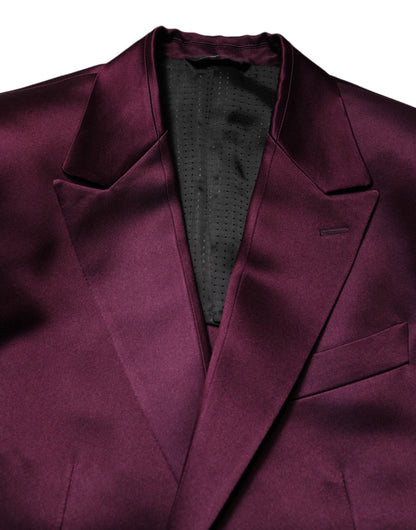 Dolce & Gabbana Men's Slim Viscose Silk & Cupro Pant Suit - Purple