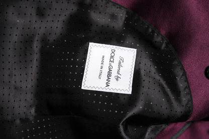 Dolce & Gabbana Men's Slim Viscose Silk & Cupro Pant Suit - Purple
