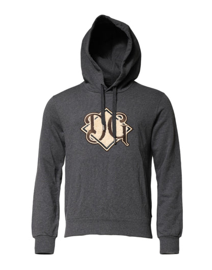 Dolce & Gabbana Men's Regular Fit Cotton Sweatshirt Hoodie - Gray