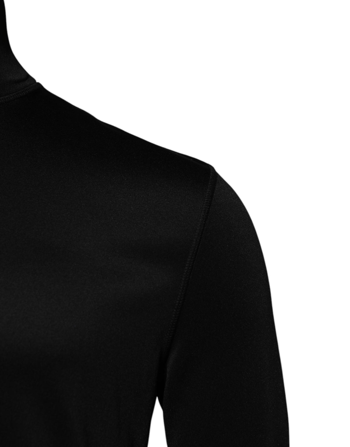Dolce & Gabbana Men's Regular Fit Turtleneck Stretch Polyester Sweater - Black
