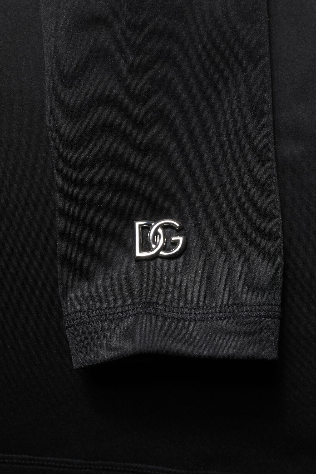 Dolce & Gabbana Men's Regular Fit Turtleneck Stretch Polyester Sweater - Black