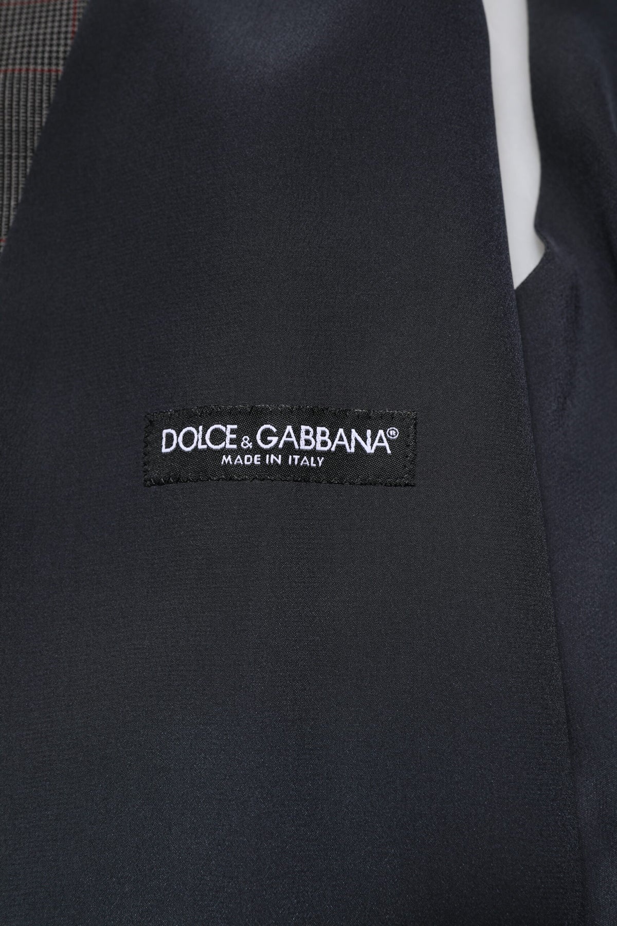 Dolce & Gabbana Men's Single Breasted Virgin Wool & Silk Vest - Gray Plaid