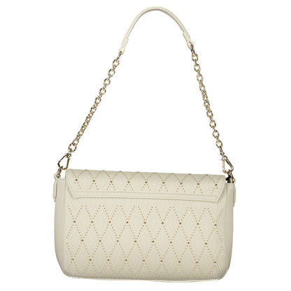 Valentino Bags White Faux Leather Shoulder Handbag