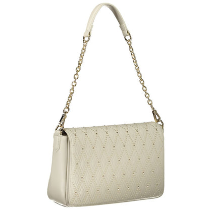 Valentino Bags White Faux Leather Shoulder Handbag