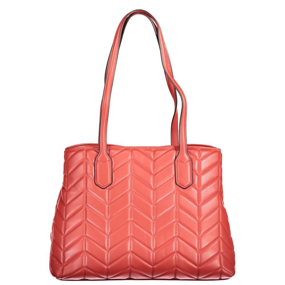 Mario Valentino Red Polyethylene Women Handbag